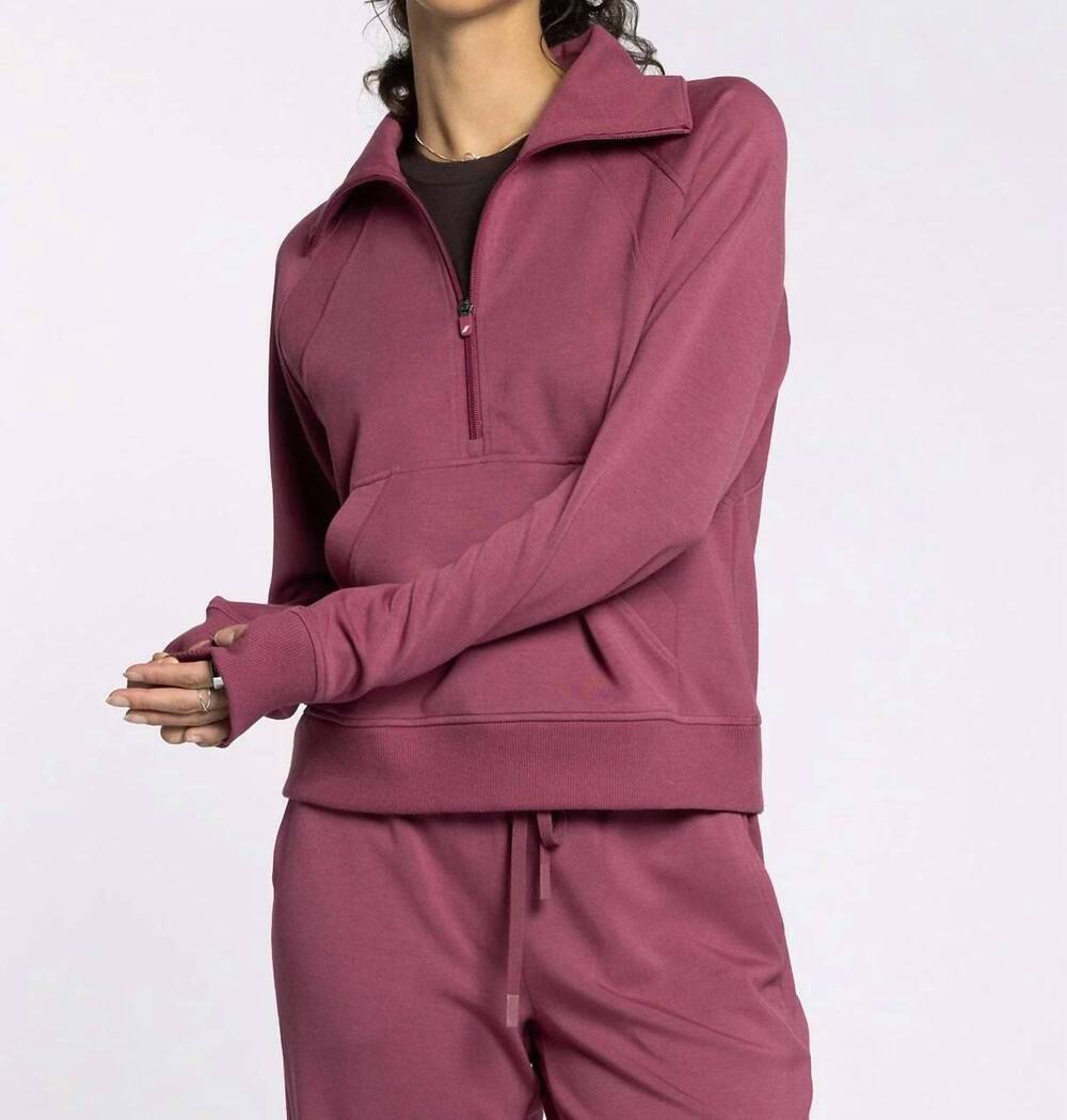 NEW THREAD & SUPPLY caroline pullover sweatshirt in pink